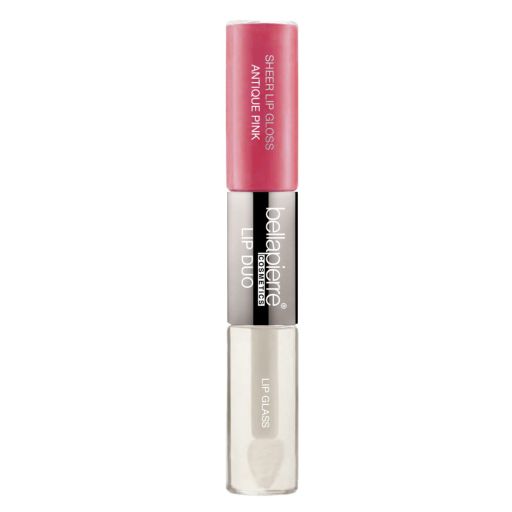 Sheer Lip Gloss & Clear Glass Duo - Antique Pink