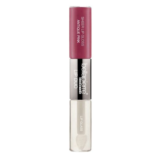 Sheer Lip Gloss & Clear Glass Duo - Antique Pink